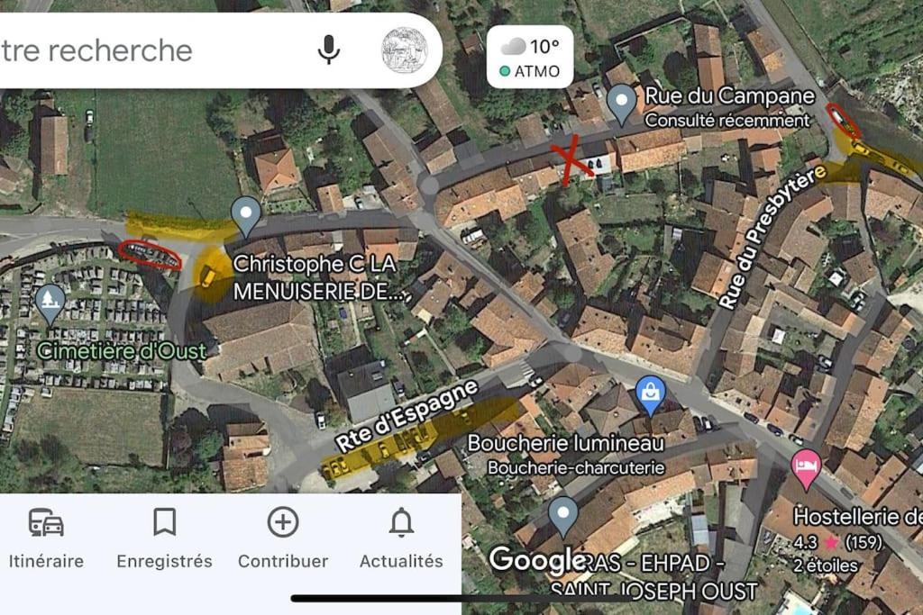 La Petite Ourse Maison De Village A Oust Kültér fotó